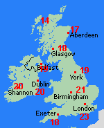 Forecast Mon Jun 01 United Kingdom